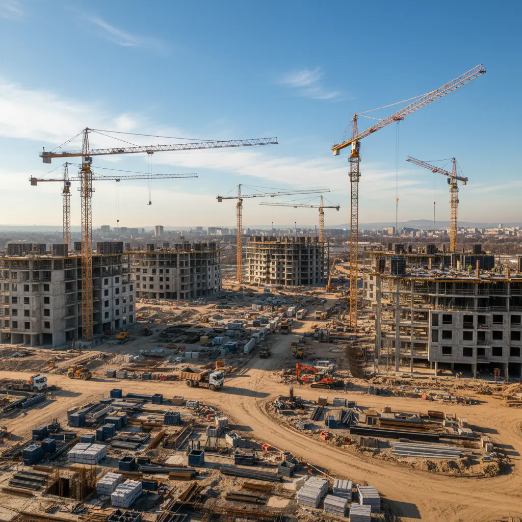 Construction site skyline